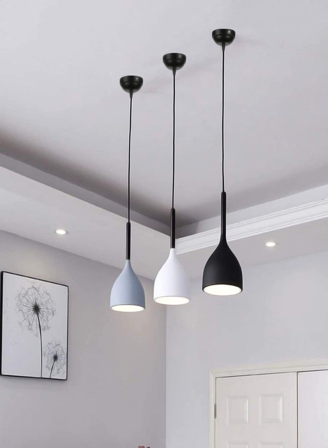 Avior Aluminium Shade Hanging Lights for Dining Table, Living Room, Pendant Lamps for Kitchen Island, Restaurants, Cafe and Home Decorative Light(Pack of 3) - Image 1